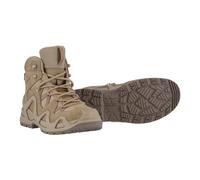 Lowa Military-Stiefel Arbeitsschuhe Zephyr MK2 GTX MID WIDE (Veloursleder, wasserdicht) dessertbraun Herren, Größe Euro (US) 43,5 (10)