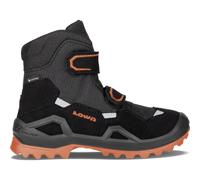Lowa Winterschuhe Milo Evo Mid GTX (Textil/Synthetik, wasserdicht) schwarz/orange Kinder, Größe Euro (US) 29 (12)