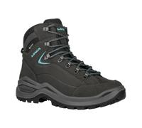 Lowa Wanderschuhe Renegade Evo Mid GTX S (All-Terrain, Nubukleder, wasserdicht) 2025 asphaltgrau/türkis Damen, Größe Euro (US) 38 (7)