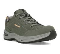 Wanderschuh LOWA "RENEGADE EVO GTX LO WS", Damen, Gr. 42, graphit, aprikose, Leder, Schuhe Wanderschuh, wasserdicht, winddicht,atmungsaktiv dank GORE-TEX Membrane (63387067-42) graphit, aprikose