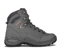 Wanderschuh LOWA "RENEGADE EVO GORE-TEX MID Ws", Damen, Gr. 38, grau (graphit, rose), Leder, Schuhe Wanderschuh, wasserdicht dank Gore-Tex Membrane, mit Vibram Sohle (17595726-38) graphit, rose