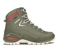 Lowa Wanderschuhe Renegade Evo Mid GTX (All-Terrain, Nubukleder, wasserdicht) graugrün Damen, Größe Euro (US) 39 (7,5)