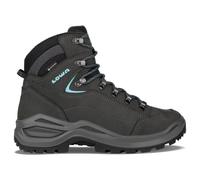 LOWA Renegade Evo GTX Mid Wide Wanderschuhe Damen - asphalt/türkis 42.5 (8.5)