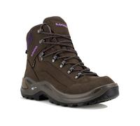 damen wanderschuhe lowa renegade gore tex mid braun violett 40