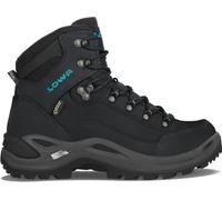 Lowa "Renegade GTX MID Ws" - WIDE - asphalt/türkis