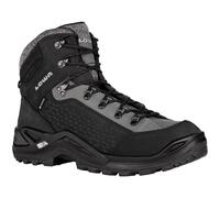 Lowa Wanderschuhe Renegade Warm Mid GTX (Winter-All-Terrain, wasserdicht) schwarz/grau Herren, Größe Euro (US) 45 (11,5)