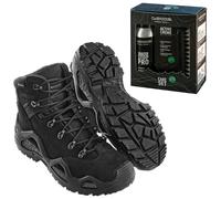 Lowa - Schuhe Z-6N GTX C Black + Care Set zur Schuhpflege - Set 42