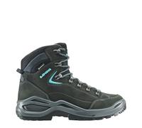LOWA Stiefel mittel RENEGADE EVO GTX MID Ws asphalt/türkis, 38