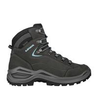 LOWA Renegade Evo GTX Mid Wide Wanderschuhe Damen - asphalt/türkis 43.5 (9)