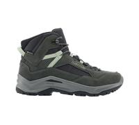 Wanderschuh LOWA "VENTIERRA GTX QC WS", Damen, Gr. 42, grau, rauchgrün, Leder, Textil, Schuhe Wanderschuh, wasserdicht dank Gore-Tex Membrane (52103567-42) grau, rauchgrün