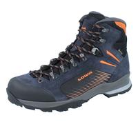 Lowa Wanderschuhe Vigo GTX (Trekking, Spaltleder-Textil, wassderdicht) navyblau/orange Herren, Größe Euro (US) 41,5 (8,5)