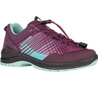 Lowa Wander-Travelschuhe Carezza GTX Low Junior (Synthetik/Textil, wasserdicht) rot/türkis Kinder, Größe Euro (US) 37 (5)