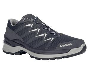 Lowa Wander-Travelschuhe Innox Pro Low GTX (All-Terrain, Synthetik/Textil, wasserdicht) 2024 stahlblau/offweiss Herren, Größe Euro (US) 42,5 (9,5)