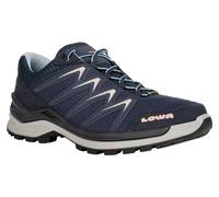 Lowa Wander-Travelschuhe Innox Pro Low GTX (All-Terrain, Synthetik/Textil, wasserdicht) 2025 navyblau/lachs Damen, Größe Euro (US) 42 (10)
