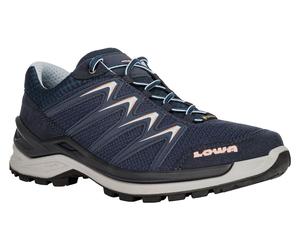Lowa Wander-Travelschuhe Innox Pro Low GTX (All-Terrain, Synthetik/Textil, wasserdicht) 2025 navyblau/lachs Damen, Größe Euro (US) 38 (7)