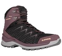 Lowa Wander-Travelschuhe Innox Pro Mid GTX (All-Terrain, Synthetik/Textil, wasserdicht) schwarz/altrosa Damen, Größe Euro (US) 37,5 (6,5)