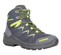 Lowa Wander-Travelschuhe Innox Pro MID GTX Junior (Synthetik/Textil, wasserdicht) stahlblau/limone Kleinkinder, Größe Euro (US) 34 (3)