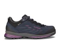 Lowa Wanderschuhe Delago GTX Low (Trekking, Spaltleder-Textil, wasserdicht) navyblau/beere Damen, Größe Euro (US) 39,5 (8)