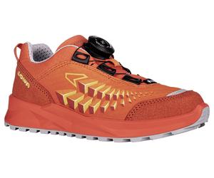 Lowa Wanderschuhe Ferrox Low GTX (Textil/Synthetik, wasserdicht) flamerot/senf Kinder, Größe Euro (US) 36 (4,5)