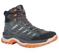 Lowa Wanderschuhe Innovo Mid GTX (All-Terrain, Veloursleder, wasserdicht) rauchgrün/flame Herren, Größe Euro (US) 45 (11,5)