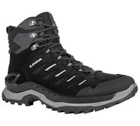 Lowa Wanderschuhe Innovo Mid GTX (All-Terrain, Veloursleder, wasserdicht) schwarz/grau Herren, Größe Euro (US) 46 (12)