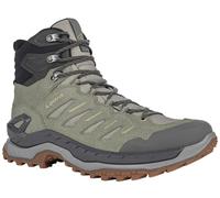 Lowa Wanderschuhe Innovo Mid GTX (All-Terrain, Veloursleder, wasserdicht) seegras/dune Herren, Größe Euro (US) 44 (10,5)
