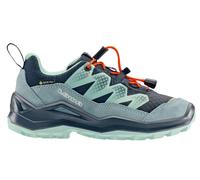 Lowa Wanderschuhe Maddox Pro Low GTX Junior (Textil/Veloursleder, wasserdicht) navyblau/rauchblau Kinder, Größe Euro (US) 37 (5)