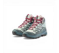 Lowa Wanderschuhe Maddox Pro Mid GTX Junior (Textil/Veloursleder, wasserdicht) petrol/pink Kinder, Größe Euro (US) 39 (6,5)