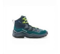 Lowa Wanderschuhe Maddox Pro Mid GTX Junior (Textil/Veloursleder, wasserdicht) petrolgrün/limone Kleinkinder, Größe Euro (US) 35 (3,5)