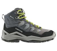 Lowa Wanderschuhe Maddox Pro Mid GTX Junior (Textil/Veloursleder, wasserdicht) schwarz/limone Kinder, Größe Euro (US) 38 (6)