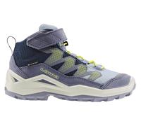 Lowa Wanderschuhe Maddox Pro Mid GTX Velcro Junior (Textil/Veloursleder, Klettverschluss, wasserdicht) flieder/pflaume Kinder, Größe Euro (US) 34 (3)