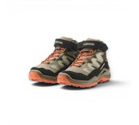 Lowa Wanderschuhe Maddox Pro Mid GTX Velcro Junior (Textil/Veloursleder, Klettverschluss, wasserdicht) olivgrün/schwarz Kinder, Größe Euro (US) 34 (3)