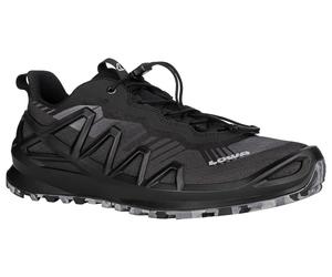 Lowa Wanderschuhe Merger Low GTX (All-Terrain, Synthetik/Textil, wasserdicht) schwarz Herren, Größe Euro (US) 43,5 (10)