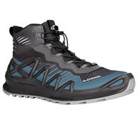 Lowa Wanderschuhe Merger Mid GTX (All-Terrain, Synthetik/Textil, wasserdicht) stahlblau/anthrazitgrau Herren, Größe Euro (US) 41 (8)