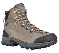 Lowa Wanderschuhe Randir Mid GTX (Trekking, Veloursleder, wasserdicht) steinbraun/petrol Damen, Größe Euro (US) 39,5 (8)