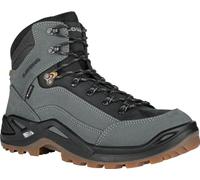 Lowa Wanderschuhe Renegade Mid GTX (All-Terrain, Nubukleder, wasserdicht) dunkelgrau/schwarz Herren, Größe Euro (US) 46 (12)