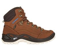 Lowa Wanderschuhe Renegade Mid GTX (All-Terrain, Nubukleder, wasserdicht) mahagonibraun/navy Damen, Größe Euro (US) 38 (7)