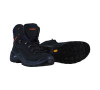 Lowa Wanderschuhe Renegade Mid GTX (All-Terrain, Nubukleder, wasserdicht) navyblau/orange Herren, Größe Euro (US) 46 (12)