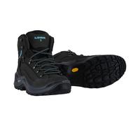 LOWA Damen Multifunktionsstiefel Damen Trekkingschuhe Renegade S Mid GTX W´s (320943) 39 ½ ASPHALT/TUERKIS