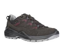 Lowa Wanderschuhe Sirkos Evo Low GTX (Veloursleder/Textil, wasserdicht) anthrazitgrau/beere Damen, Größe Euro (US) 39,5 (8)