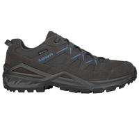 Lowa Wanderschuhe Sirkos Evo Low GTX (Veloursleder/Textil, wasserdicht) grau/blau Herren, Größe Euro (US) 42 (9)