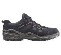 Lowa Wanderschuhe Sirkos Evo Low GTX (Veloursleder/Textil, wasserdicht) navyblau/braun Herren, Größe Euro (US) 42 (9)
