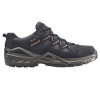 Lowa Wanderschuhe Sirkos Evo Low GTX (Veloursleder/Textil, wasserdicht) navyblau/braun Herren, Größe Euro (US) 40 (7,5)