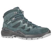Lowa Wanderschuhe Sirkos Evo Mid GTX (Veloursleder/Textil, wasserdicht) jeansblau/grau Damen, Größe Euro (US) 39,5 (8)