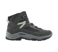 Lowa Wanderschuhe Ventierra QC GTX (Veloursleder/Textil, wasserdicht) grau/rauchgrün Damen, Größe Euro (US) 37 (6)