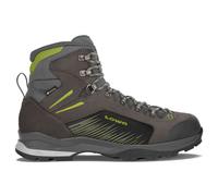 Lowa Wanderschuhe Vigo GTX (Trekking, Spaltleder-Textil, wassderdicht) graphitgrau/limone Herren, Größe Euro (US) 43,5 (10)