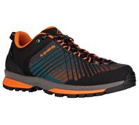 Lowa Wandersschuhe Carezza GTX Low 2024 (Synthetik, Trekking, wasserdicht) anthrazitgrau/orange Herren, Größe Euro (US) 44,5 (11)