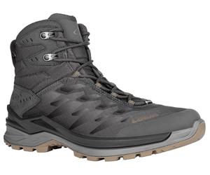 Lowa Wandersschuhe Ferrox Mid GTX (Multifunktion, Textil/Synthetik, wasserdicht) anthrazitgrau/braun Herren, Größe Euro (US) 46 (12)