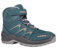Lowa Maddox Warm GTX Mid JR Kinder | PETROL/ROSE | EU 32