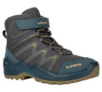 Lowa Winterschuhe Maddox Warm Mid GTX (Textil/Synthetik, wasserdicht) 2024 petrol/senf Kleinkinder, Größe Euro (US) 35 (3,5)